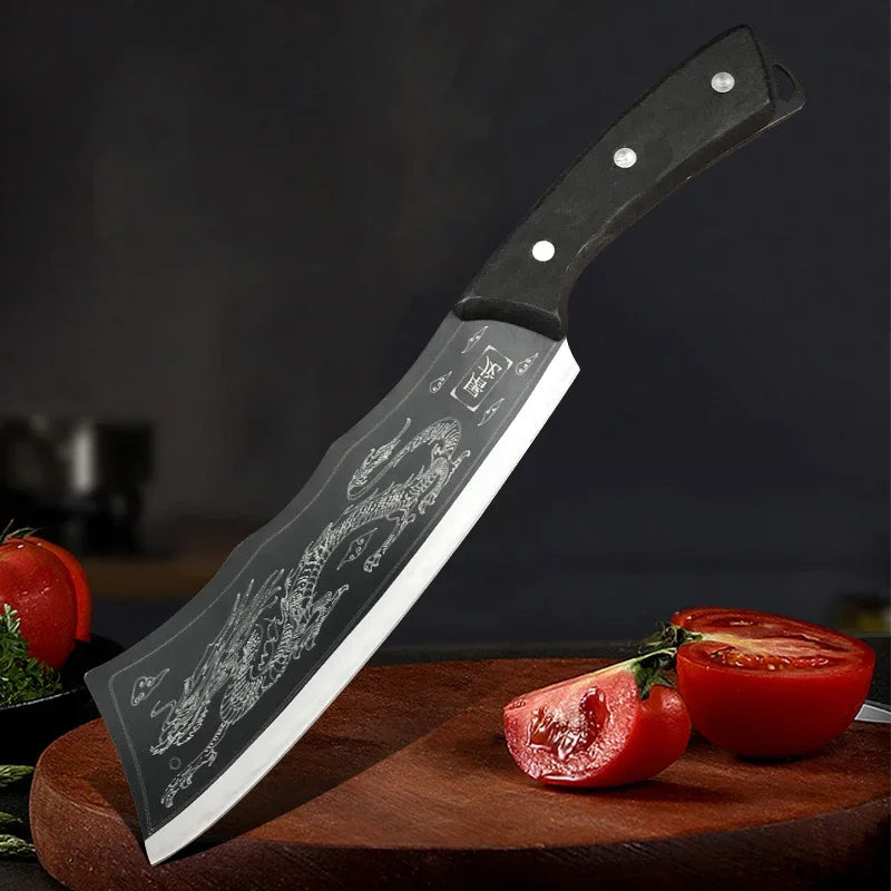 Utility Slaughter Knife Hand Forge Blade Kitchen Knives Cleaver Meat Chopping