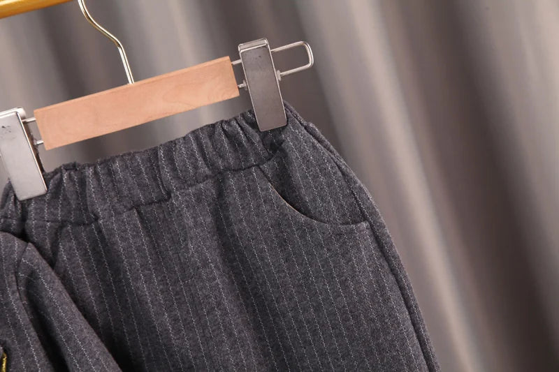 New Spring Autumn Baby Boys Clothes Children Coat Shirt Pants 3Pcs/Sets Toddler Gentleman Suit Infant Outfits Kids Tracksuits