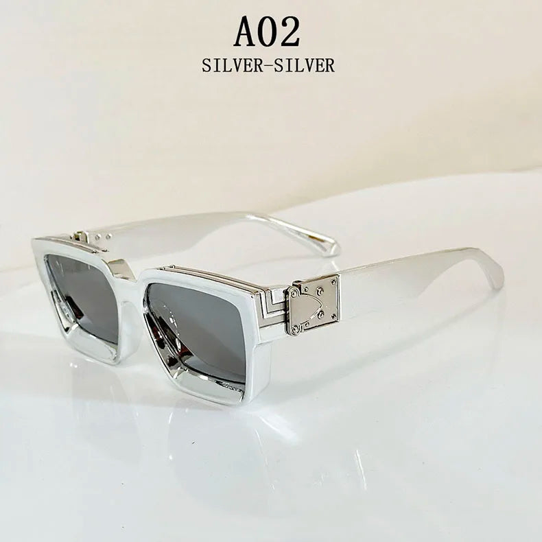 Millionaire Square Sunglasses For Men Retro Sunscreen Sunglasses Women
