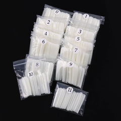 3XL Tapered Square Clear Full Cover Nail Tip 120PC Press On Nails False Artificial Tip  XXXL Extra Long Square Straight Nail Tip