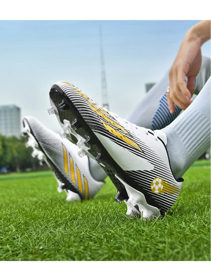 Soccer Shoes Sport Outdoor Men Breathable Cleats FG Football Boots