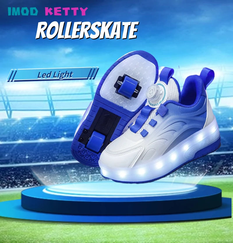 Children's Kids Boys Girls USB Charging Glowing Casual Sneakers Led Light