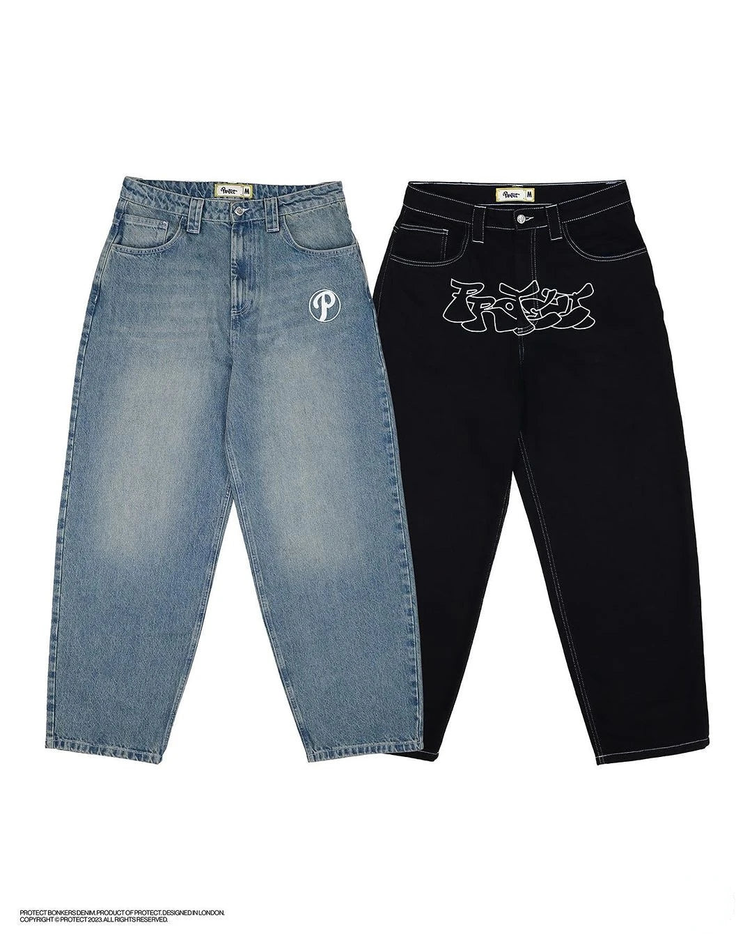 Jeans Men's and Women's Streetwear Harajuku Letters Casual Simple Baggy Jeans