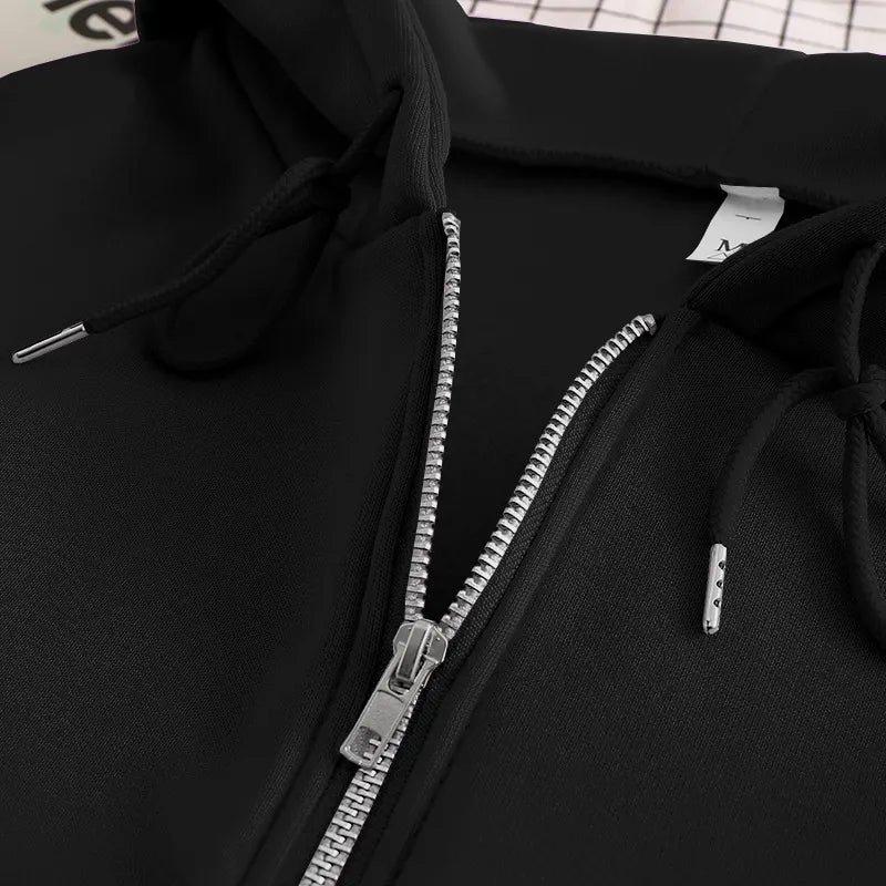 Letter Print Zip Up Hoodies Women Men Jacket Casual Hip Hop Harajuku Streetwear Clothes