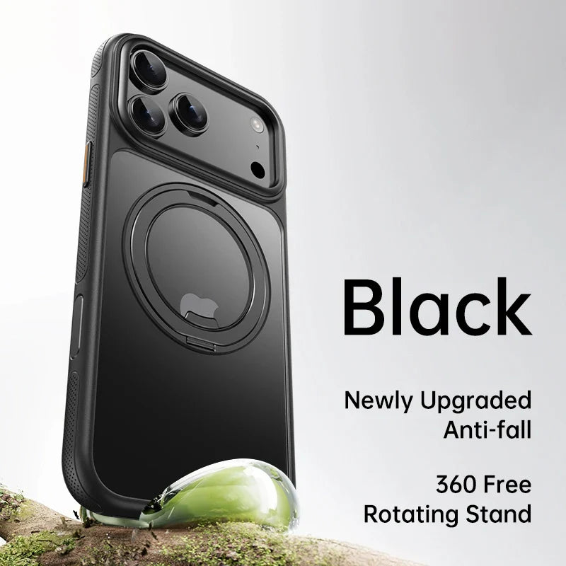 Magnetic 360 Degrees Rotating Ring Holder Case For iPhone 17 Pro Max / 17 Air