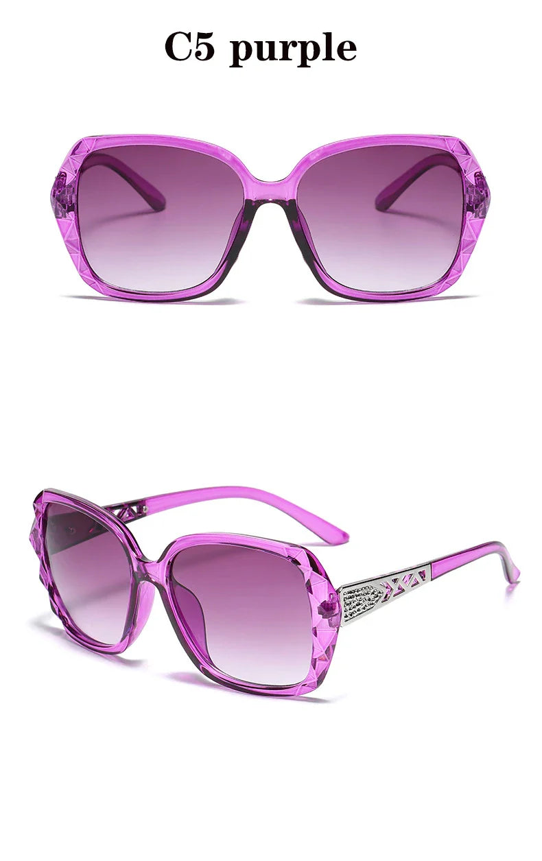 The new 2022 big box polarized sunglasses han edition tide female uv web celebrity sunglasses driving round glasses female