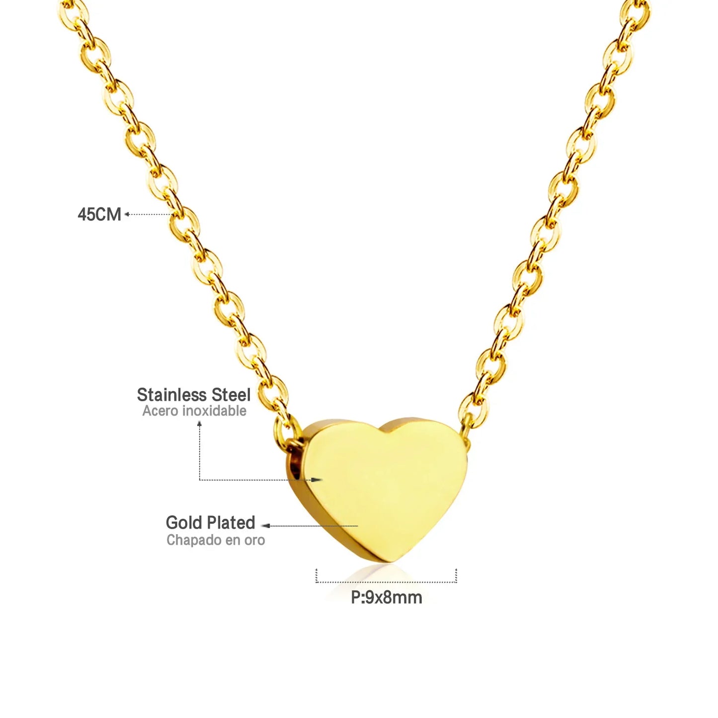 LUXUKISSKIDS Woman Collier бижутерия Golden Chains Necklaces Bohemia Star Heart Elegant Stainless Steel Jewelry Trendy