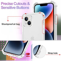 Shockproof Case For iPhone 15 14 13 12 11 Pro Max Ultra Thin Silicone Soft Clear Case