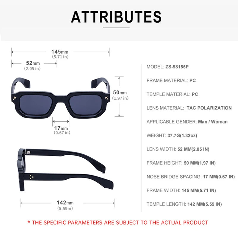 Sunglasses for Men: Rectangle Sunglasses For Women Driving Shades Eyewear