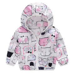 2023 Cute Baby Girl Jacket Boy Hooded Coat