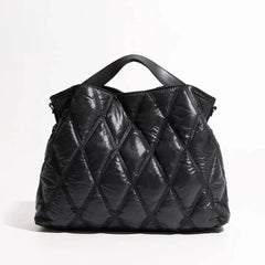 Fashion Lingge Quilted Puffer Tote Bag Designer Padded Women Handbags