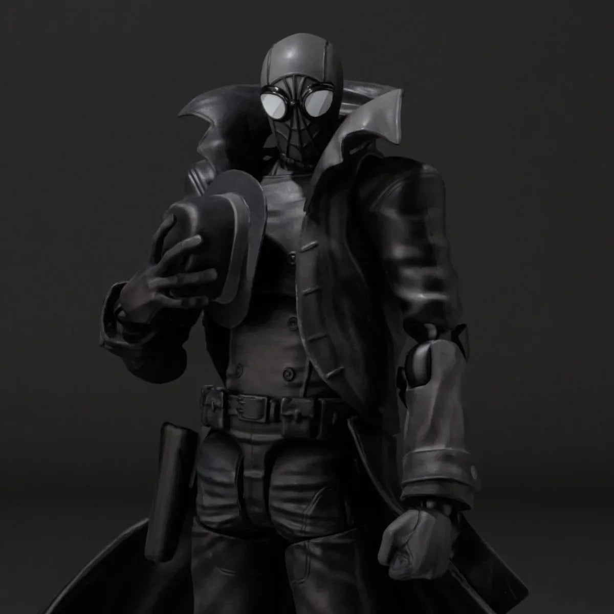 Spider Man Noir Peter Parker Ultimate Black Spider Man Earth-90214 Darkness SHF Toys Action Figure Model Kids Gift
