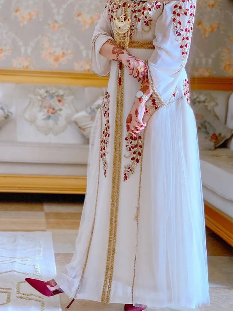 Evening Dresses V-Neck A-LINE Ankle-Length Long Sleeved Chiffon of Cocktail Party