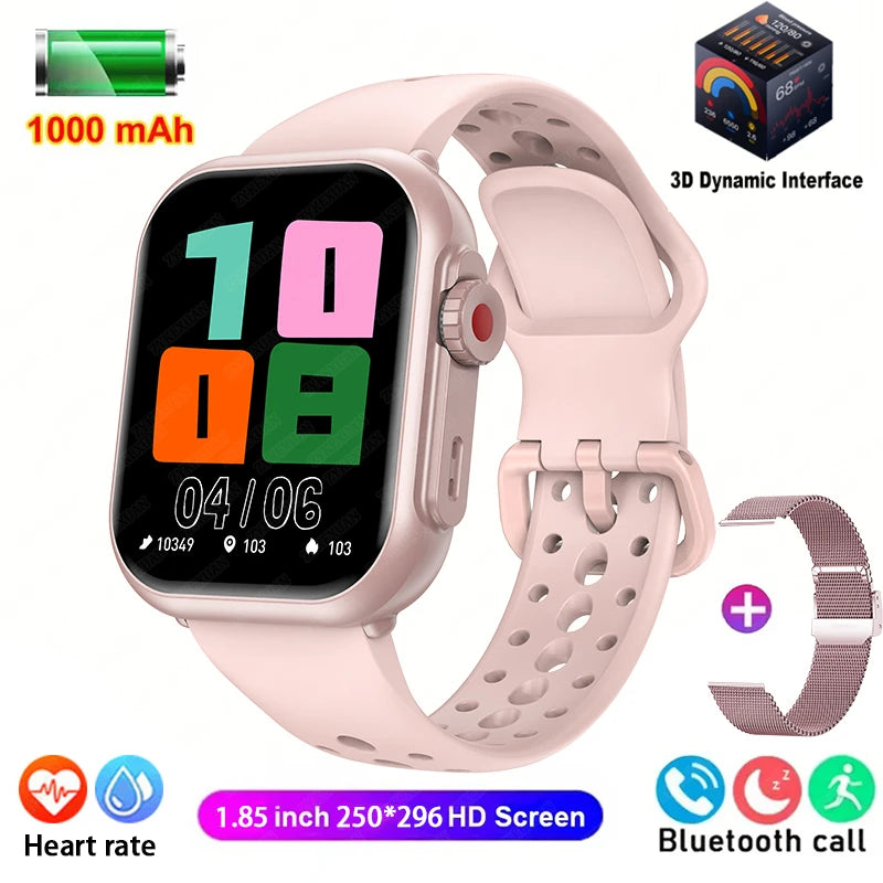 Watch Ultra 2 SE Men Women 1000mAh HD AMOLED GPS Track 100+Sport Heart Rate Bluetooth Call Waterproof Smartwatch For iOS Android