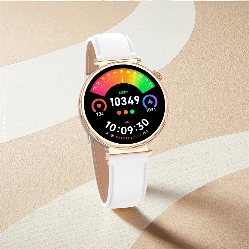 Fashion Women's Smart Watch AMOLED HD Screen Health Monitoring GPS Sports Track Watch Bluetooth Call Smartwatch Android IOS