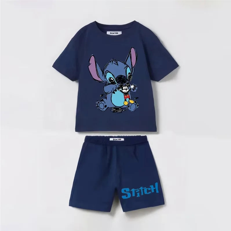 Summer Baby Clothes Sets Kids T-shirt + Shorts Children's Short Sleeve Cotton Tees Tracksuits Loose Style Kids Clothes
