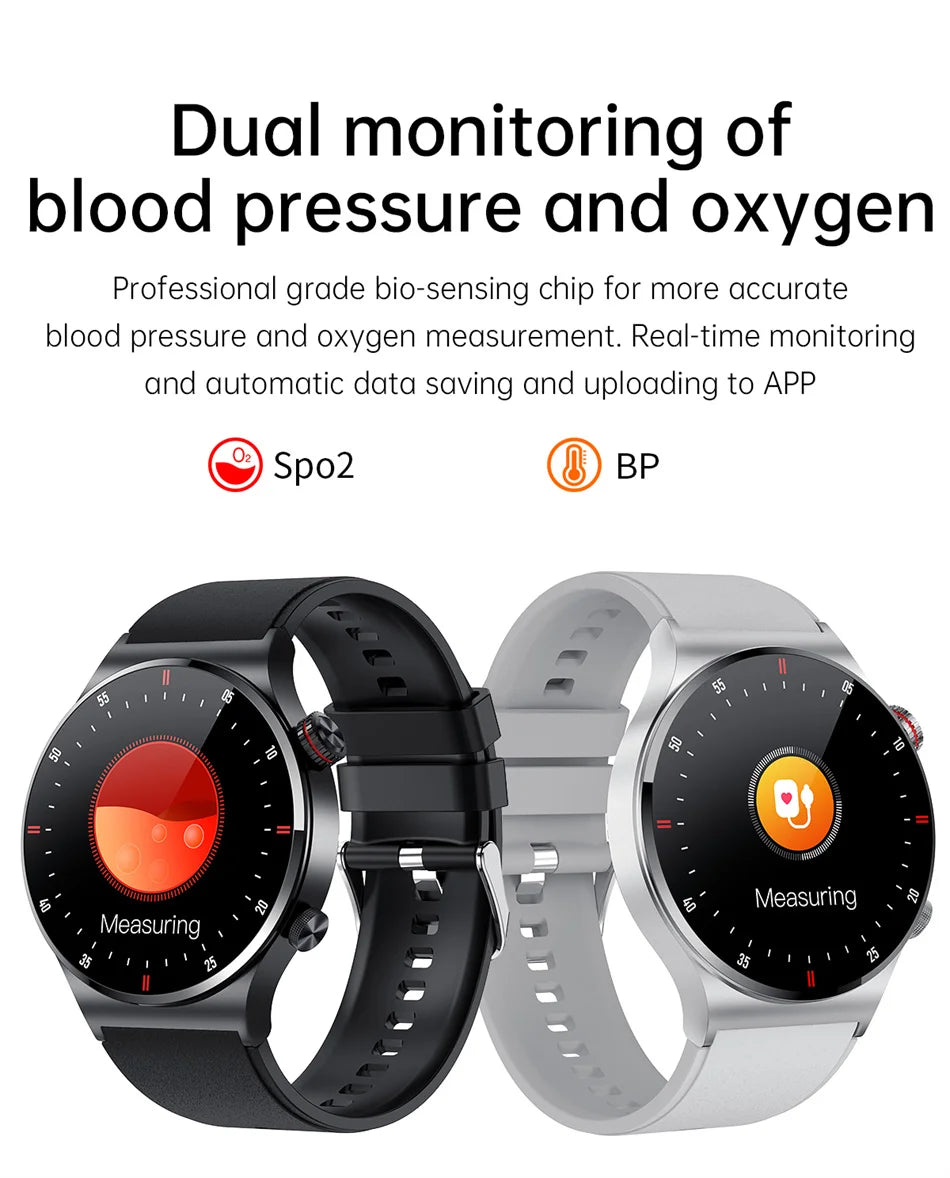 2025 New NFC Smart Watch Men AMOLED 390*390 HD Screen GPS Sports Heart Rate Bluetooth Call Business Man SmartWatch For Android