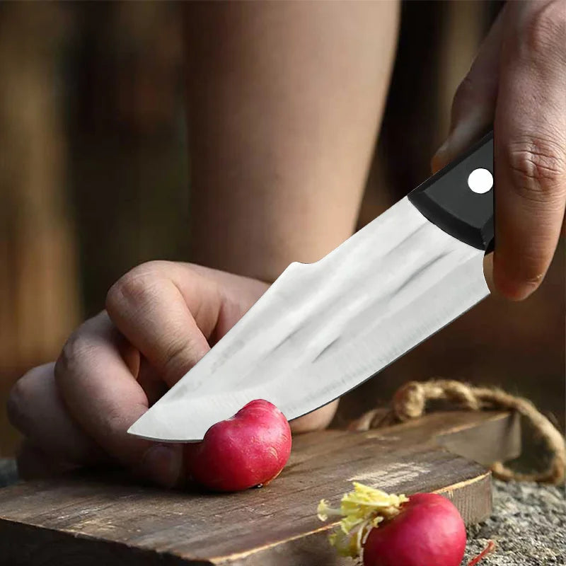 Stainless Steel Boning Knife Cleaver Fish Meat Vegetable Kitchen Knives ABS Handle