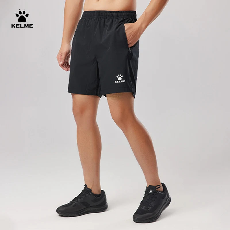 Kelme Men's Ice Silk Shorts Outdoor Breathable Sports Shorts Football Running Quick-drying Pants Training Shorts