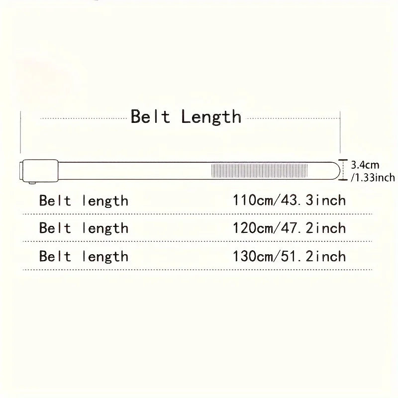 Fashionable men's High-Quality leather Belt with Automatic Buckle, Suitable for Young and Middle-Aged Gentlemen