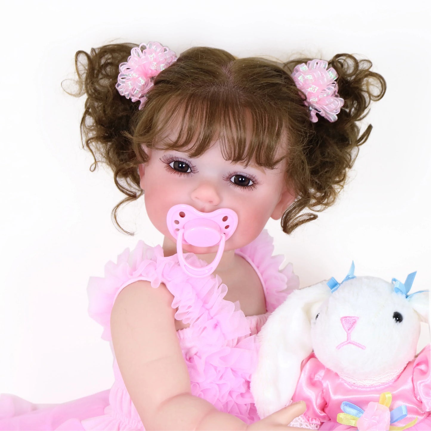 Happy Dance Reborn Toddler Doll – 22-Inch Lifelike Companion with Plush Bunny