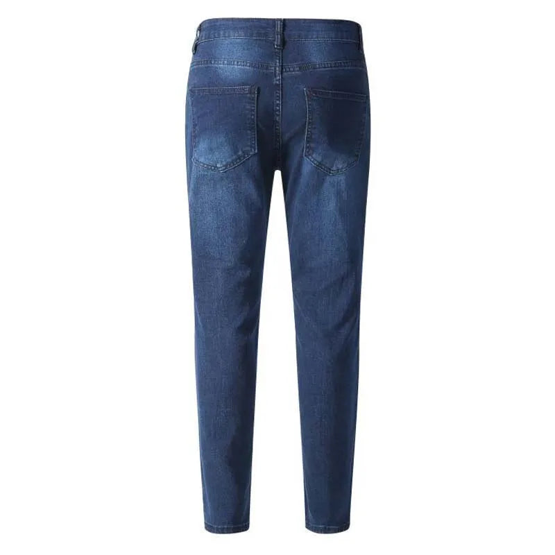 Mens Black Jeans Slim Fit Quality Gray Casual Male Jeans Pants Skinny Fit
