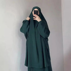 Hooded Muslim Women Hijab Dress Full Cover Prayer Garment Jilbab Abaya Long Khimar