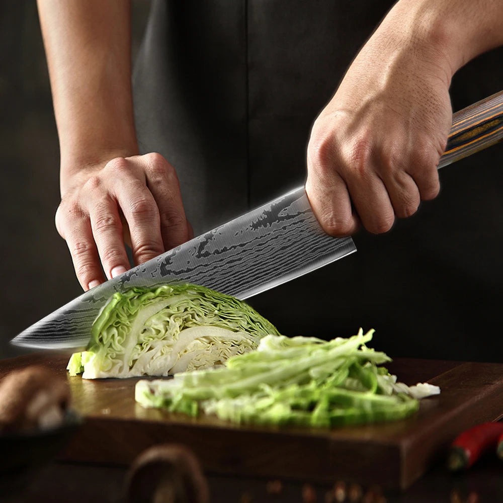 Kitchen Knife Set Chef Knives Japanese 7CR17 440C High Carbon Stainless Steel