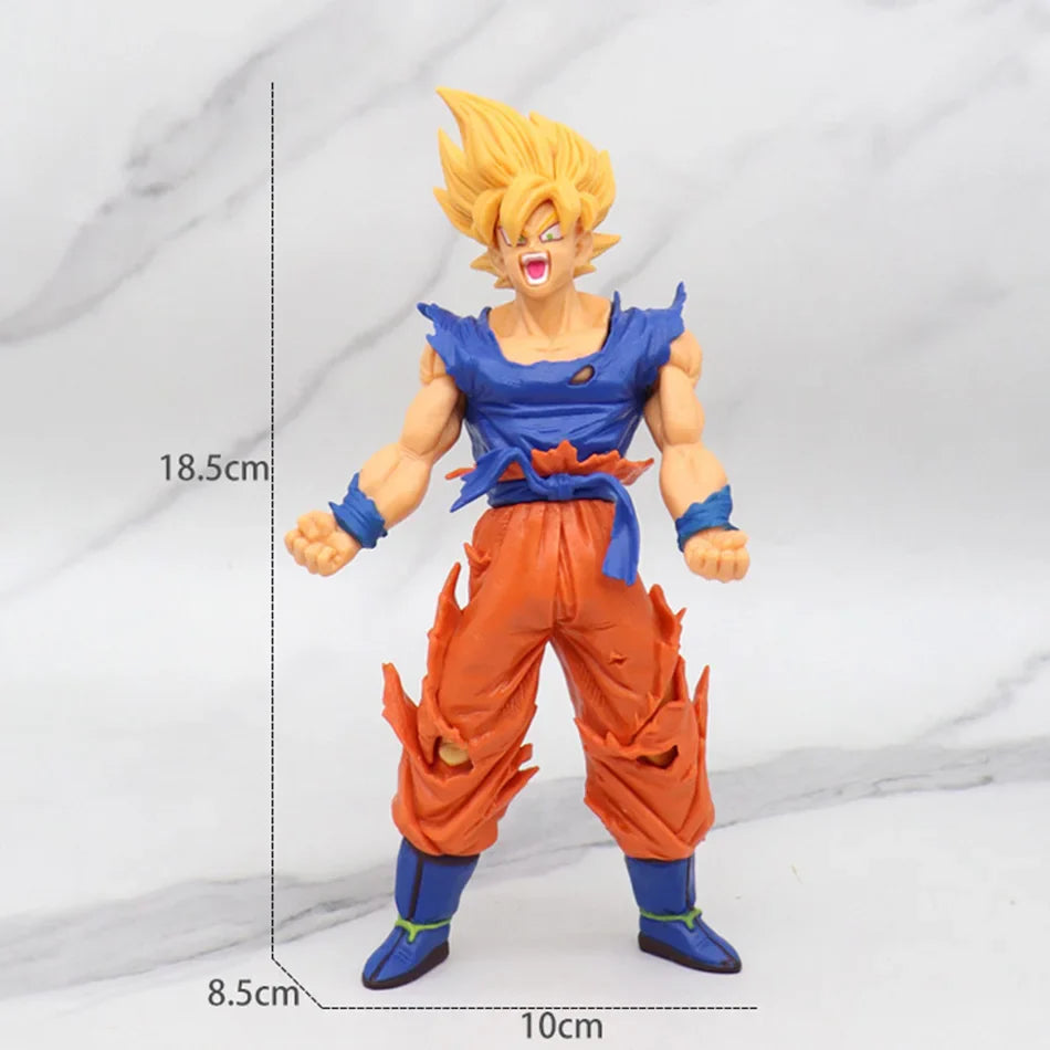 Anime Dragon Ball Z Super Saiyan Son Goku Broly Vegeta Anime Action Figure Model Christmas Gifts Collectible Figurines for Kids