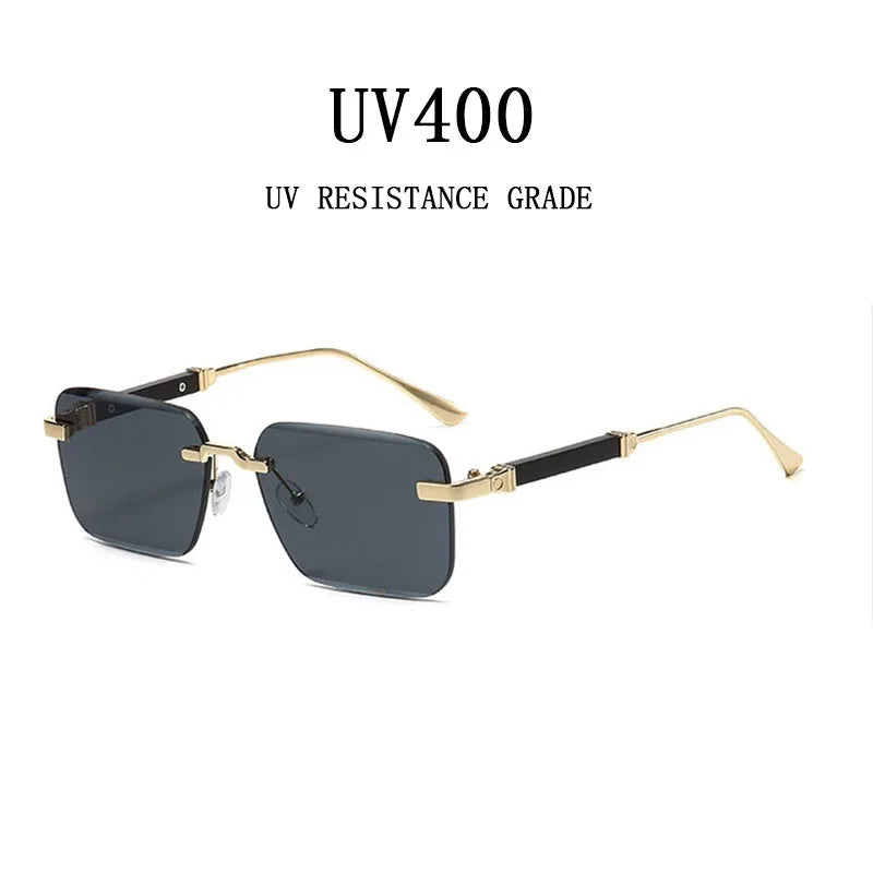 Sunglasses For Men Vintage Rimless Sunglasses Women
