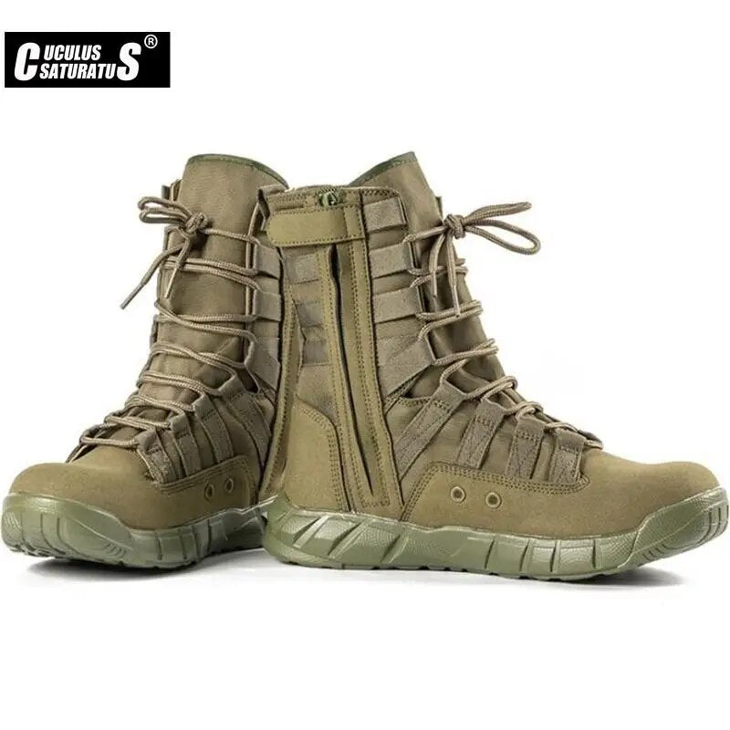 Men's Military Boot Combat Mens Ankle Boot Tactical Big Size Army Boot Male Shoes