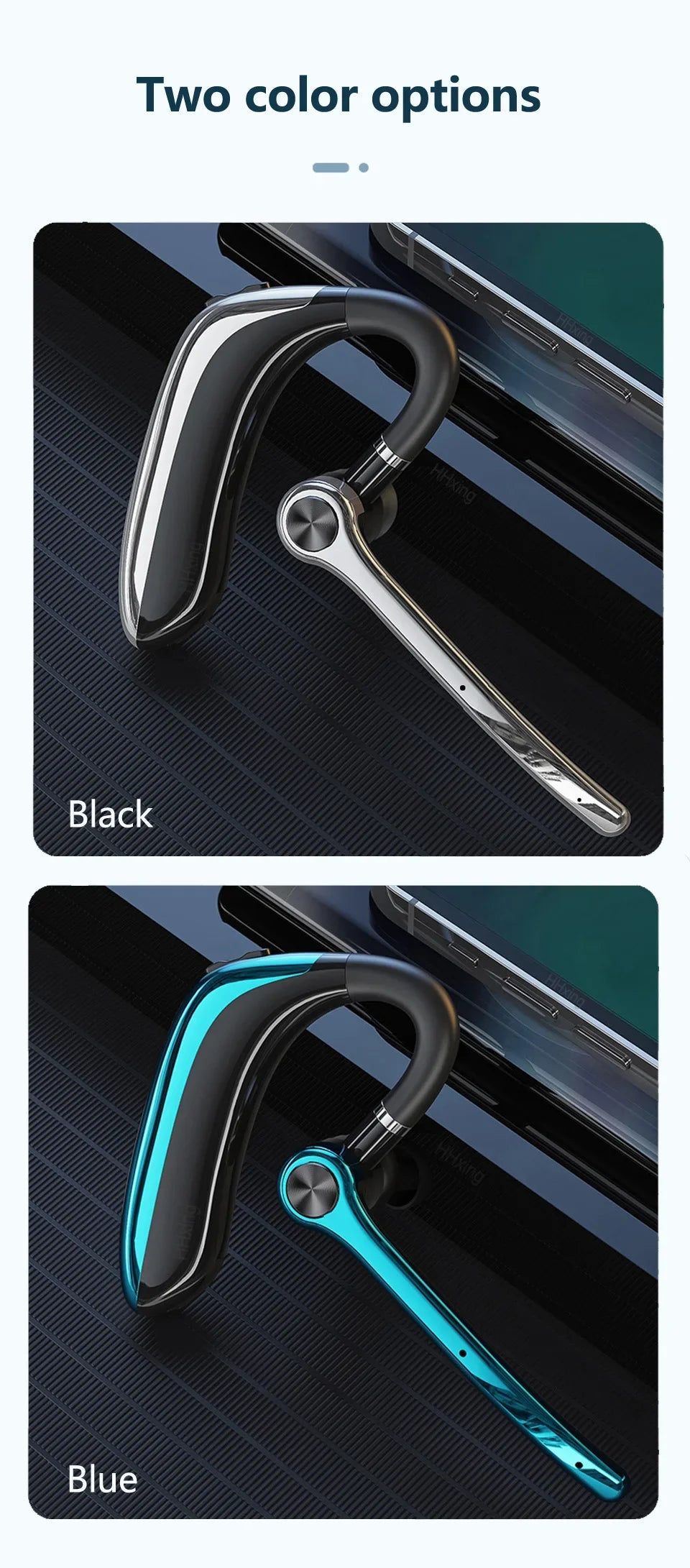 Wireless Headphones With Dual Microphon Bluetooth Earphone ENC Noise Cancelling Hands-free Headset Busines Auriculares Driving
