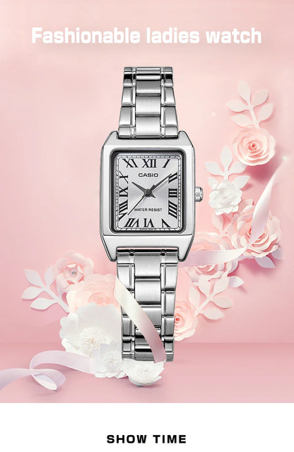 Casio watch for women top brand luxury set 30m Waterproof Quartz ladies watch Tonneau shape Stainless Ste reloj mujer LTP-V007D-