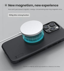 For iPhone 16 Pro Max / 16 Pro Case Nillkin Frosted Pro Magnetic Adapt Magsafe Matte full 360 soft frame Back Cover