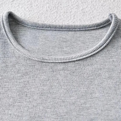 Casual Summer Woman Skinny Fit T-shirt Tight Short-Sleeve O-neck Tee Basic Solid Crop Tops T Shirt