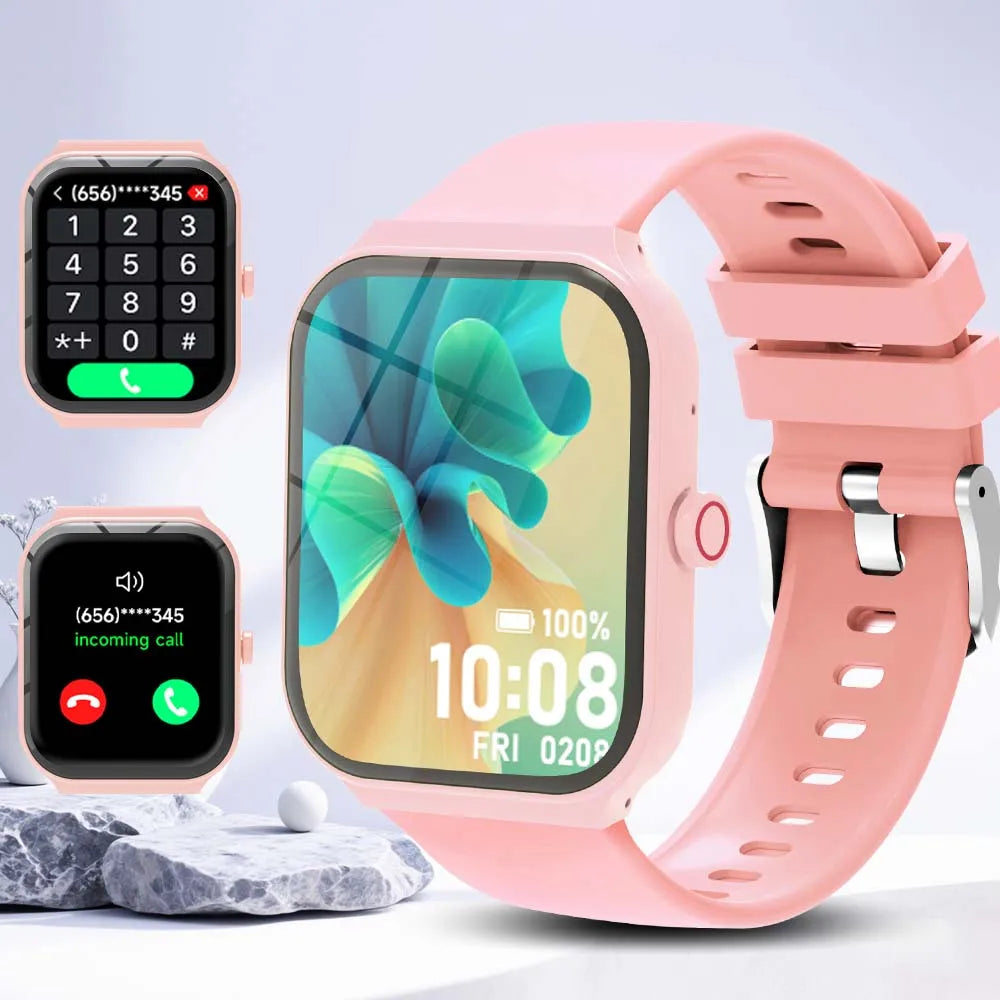 NEW Square Smartwatch Touch Screen Bluetooth Call Camera Control Music Play Message Push Sports Mode for Men Women Kids 2026