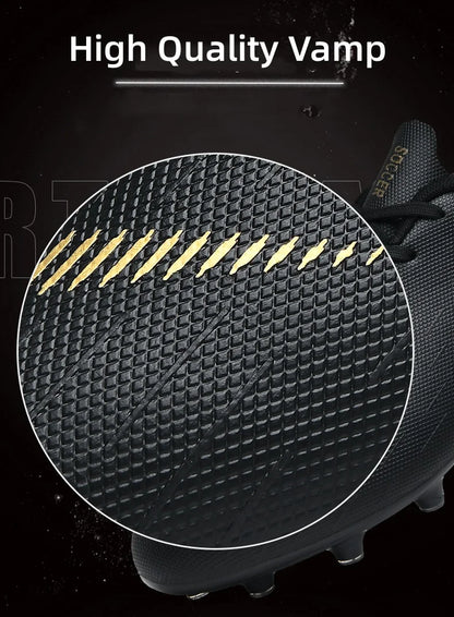 White Men's Football Boots Turf Sneakers Low-cut Soccer Shoes for Men Outdoor