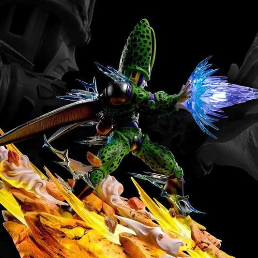 Dragon Ball Z Son Goku Gohan VS Cell Anime Figures Cell Salu Figurine Pvc Statue Model Doll Desk Collectible Decora Toys Gifts