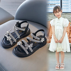 Children's Princess Shoes Baby Girls Bling Rhinestone Sandals