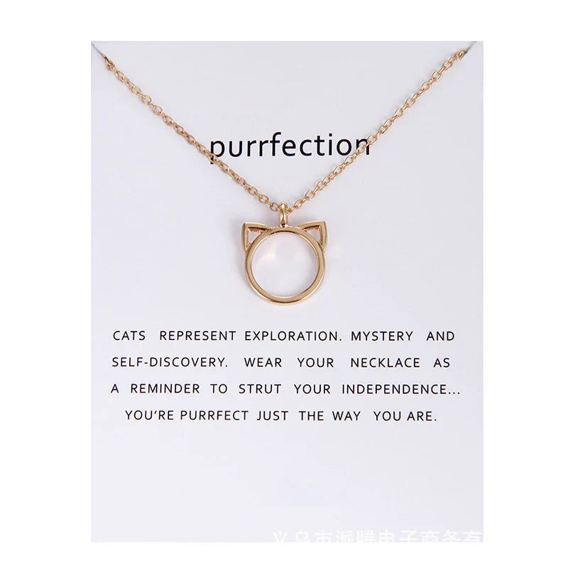 New Trendy Alloy Cute Elegant Sun Love Star Leaves Clover Unicorn Luck Pendant Necklaces for Women Fashion Accessories Jewelry