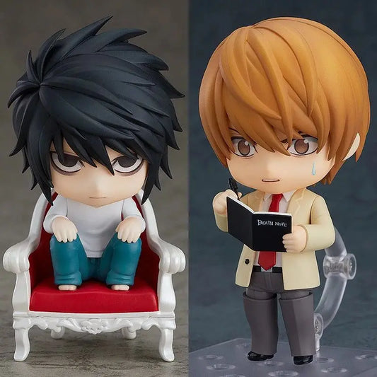 10cm Death Note L Yagami Light Movable Edition Pvc Girl Anime Action Figures  Model Kit Desktop Ornament Decora Girl Toys Gifts