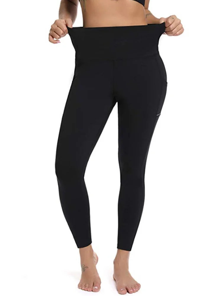 High Waist Push Up Leggins Fitness Tights Pocket Workout Leggings Women