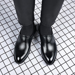Dress shoes men formal leather for men's elevator classic mens designer luxury casual