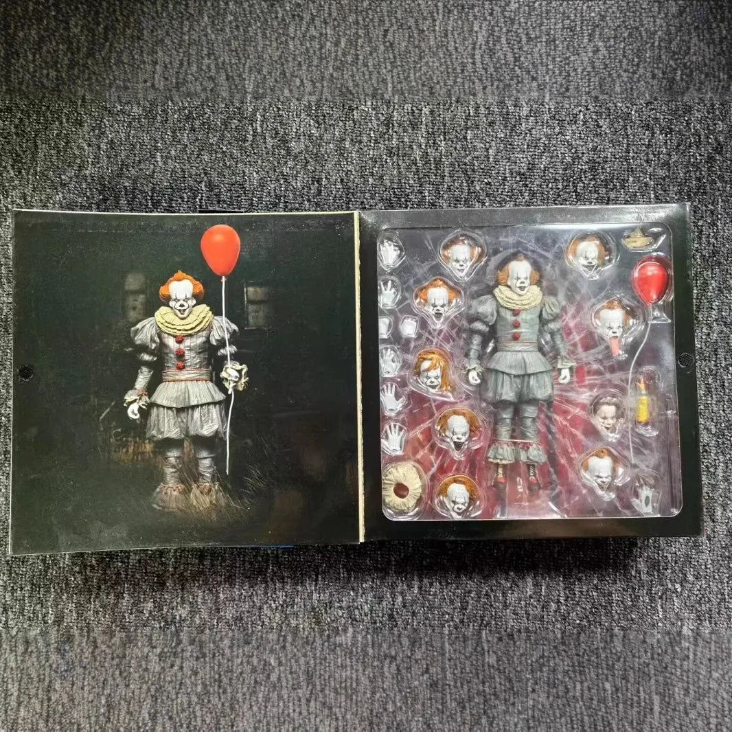 Neca Pennywise Joker Figure Stephen King'S It Pennywise Joker Clown Model Halloween Horror Toy Christmas Collect Hobbies Gifts
