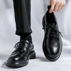 Brogues Classic Men Dress Shoes Men Oxfords Patent Leather Shoes