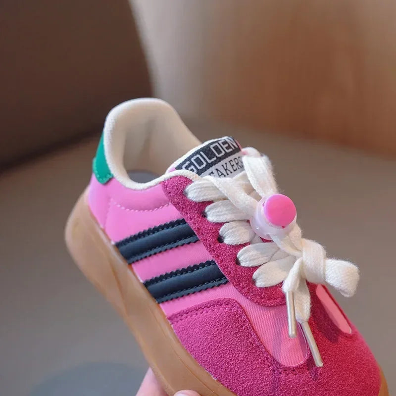 Casual Shoes Girl Boy Lace Up Sneakers Autumn Child Walk Runing Sport Trainers Size