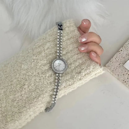 Pearl Studded Strap Women Watch Luxury Ladies Gift Bracelet Watch Fashion Quartz Wristwatches Dropshipping Relojes Para Mujer