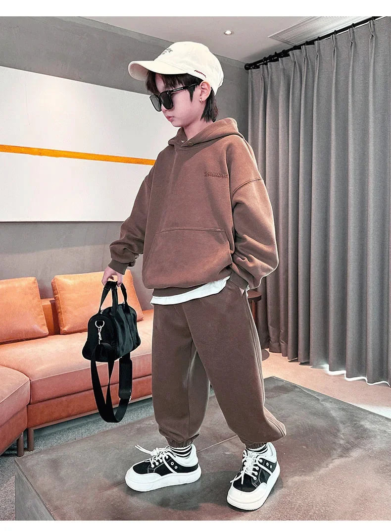 Children's Sets Style Boys Autumn Outfit Trendy Spring/Autumn Fashion for Medium/Large Kids Traditional Modern Handsome