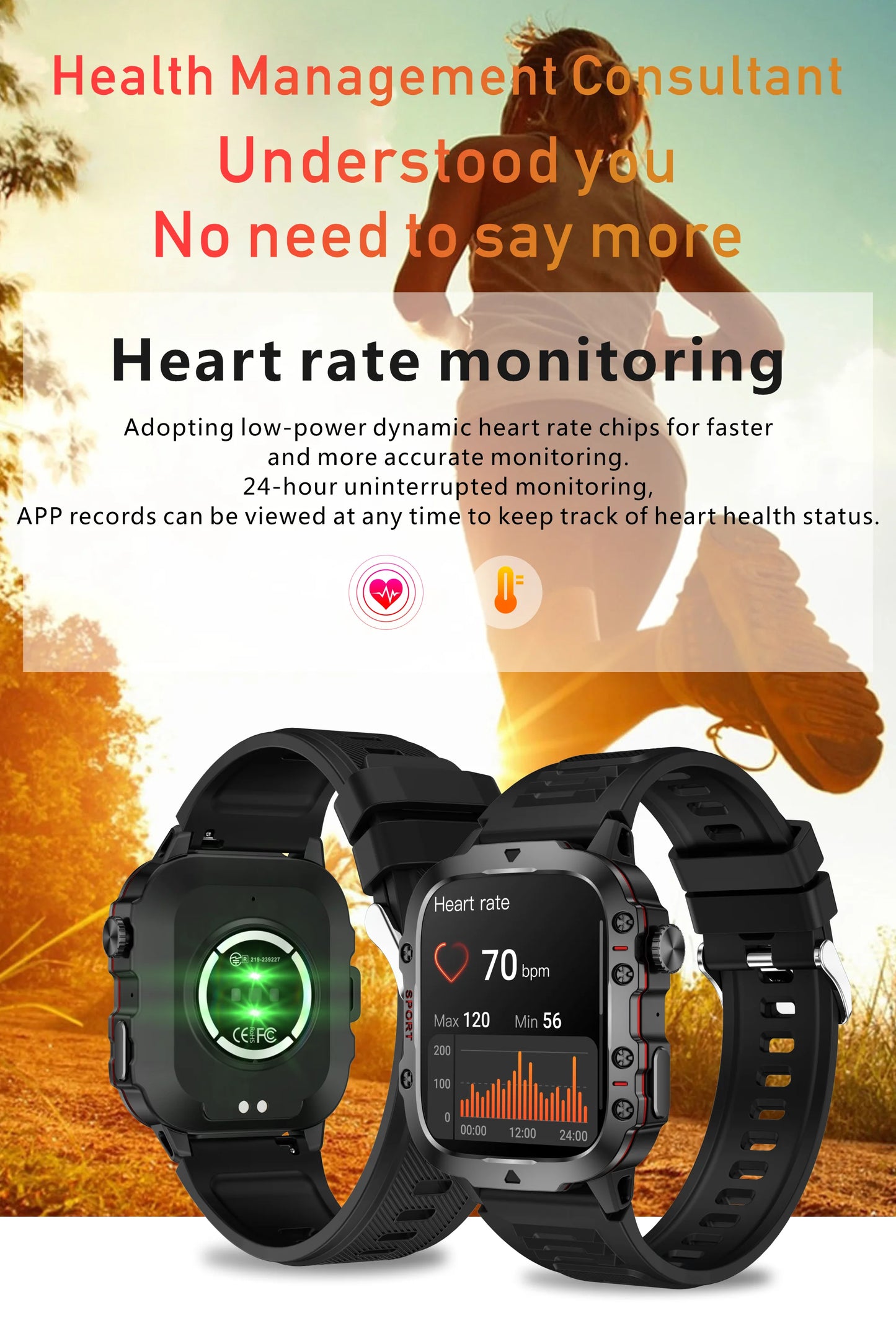 Military Men Smart Watch Bluetooth Call Fitness Clock Heart Monitor 3ATM Swim Waterproof Sport Smartwatch for IOS Android 2025
