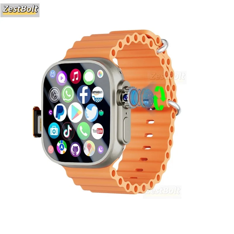 DW100 Pro Updated DW100 Pro + 5G LTE 2.29-inch Amoled Touch ID Smartwatch With 180° Rotary Camera NFC GPS Position WIFI Connect